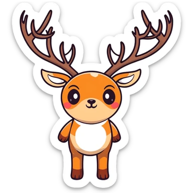 High tied Buck sticker