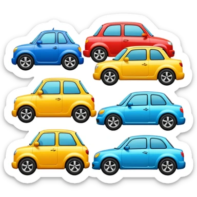 need emojis of cars from cartoons or movies and real life cars sticker