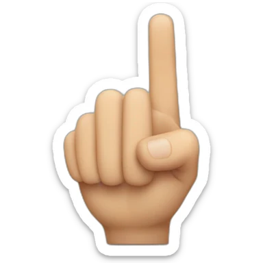 index finger pointing at viewer   sticker