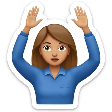 Mujer haciendo un dab sticker