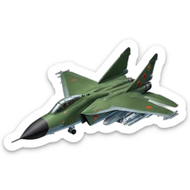 Mig 23 fighter jet sticker