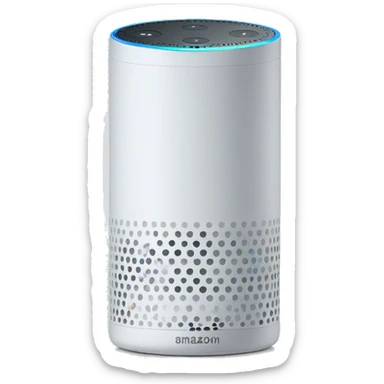 Amazon Alexa echo pop device white sticker