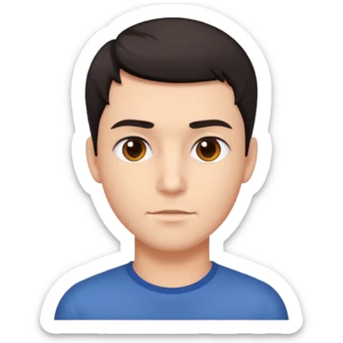 cool male head photos sticker