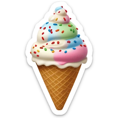 Ice cream cone sticker