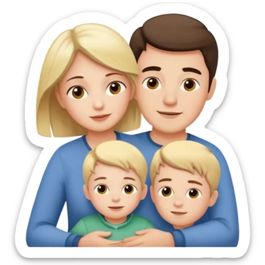 A girl who moved from Siberia to the south, where it is very warm and sunny. She has a baby boy who is 3 years old and a husband. sticker