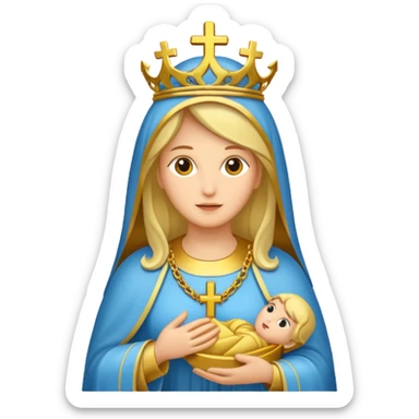 Ave maria dourada sticker