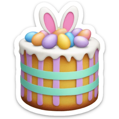 easter cake sticker