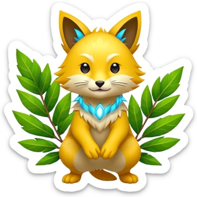   Sprigatito-Electrike-Bayleaf-fusion-hybrid sticker