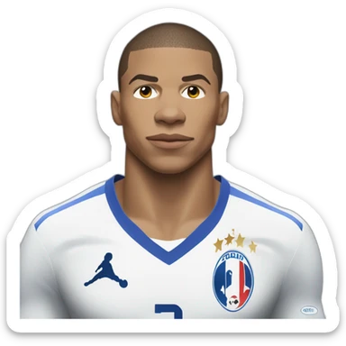 Kylian mbappe, france, world cup, buff sticker