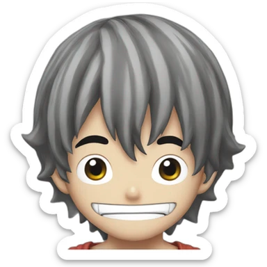 Luffy manga sticker