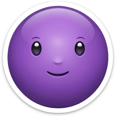 purple color ball sticker