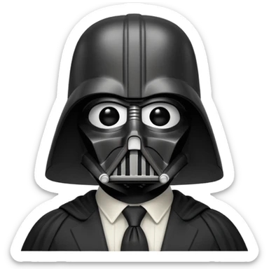 homem de ferro  de darth veder sticker