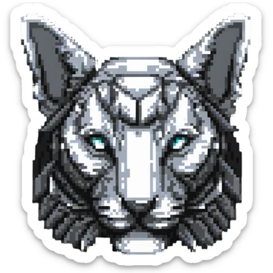 metal collage artwork sticker