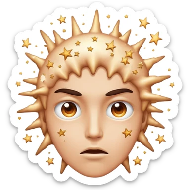face with exploding mind and stars in eyes sticker