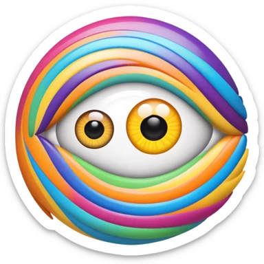 swirl eyes sticker