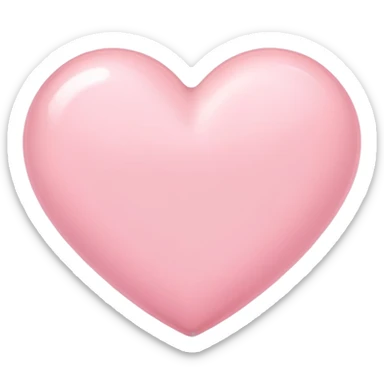 Pastel pink heart  sticker