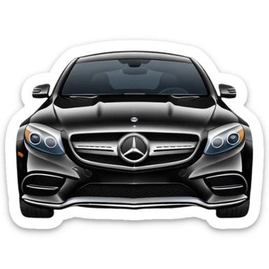 i want black mercedes sticker