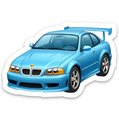 Süper modifiyeli araba sticker