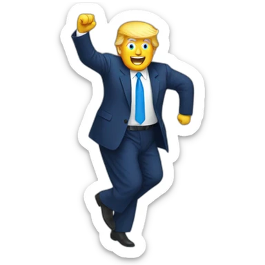 Trump doing a jig sticker