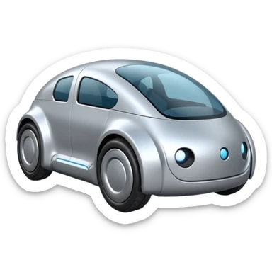 future delivery car robot sticker