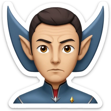 Star trek starfleet vulcan sticker