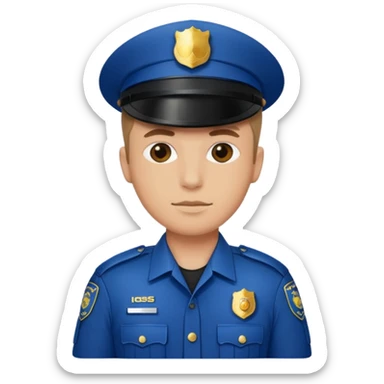 police men sticker