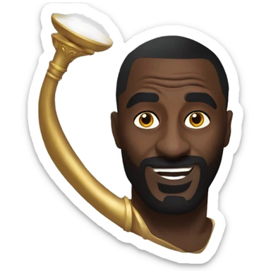 idris elba genie lamp sticker