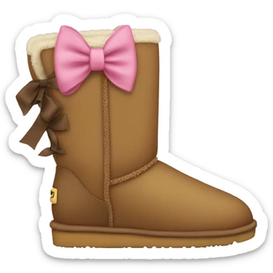 Uggs with a bow  sticker