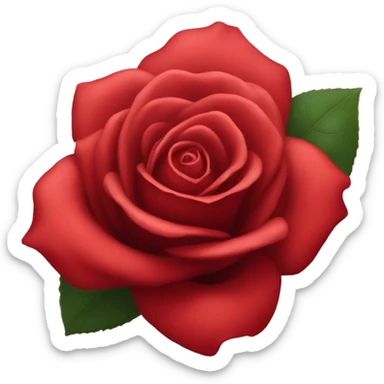 Red rose sacral image sticker