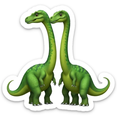 two-headed sauropod sticker