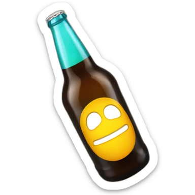 cerveza bottle sticker