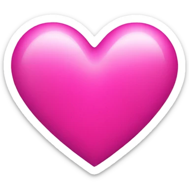 Pink heart sticker