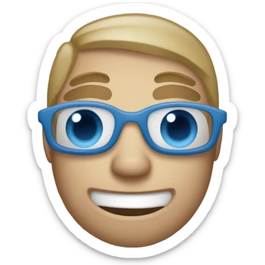 Small blue check mark emoji sticker