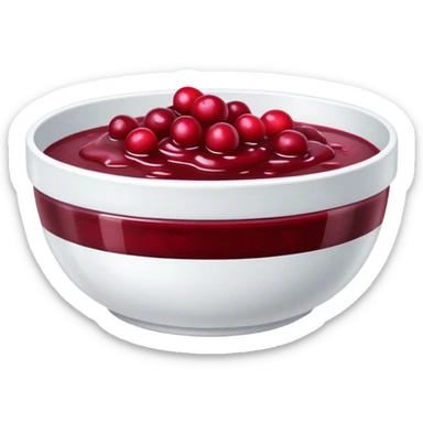 Cranberry sauce sticker