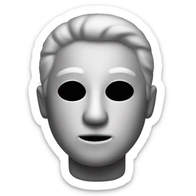 Small black and white pin to mark location. No face  sticker