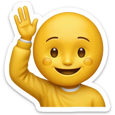 emoji head dabbing  sticker