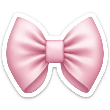 Light pink bow sticker