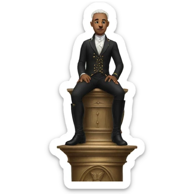 Queer lord on a pedestal sticker