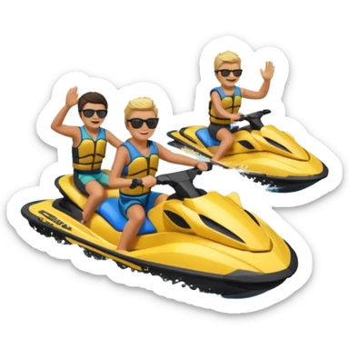 jet ski riders sticker