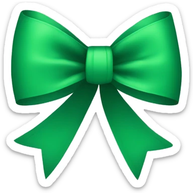 Green bow sticker