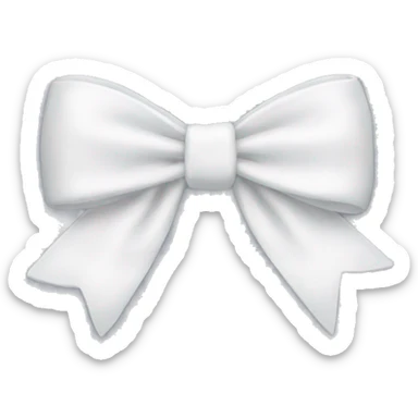 white bow sticker