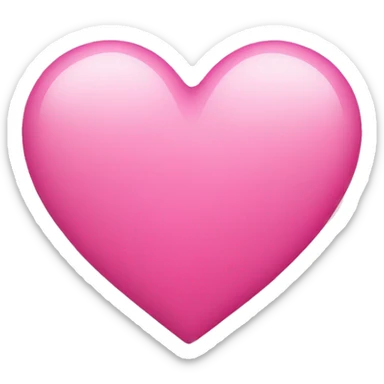 Pink heart  sticker