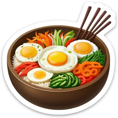 Create an emoji for Korean bibinba  sticker