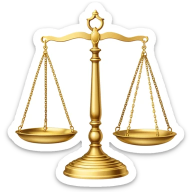balance scales justice sticker