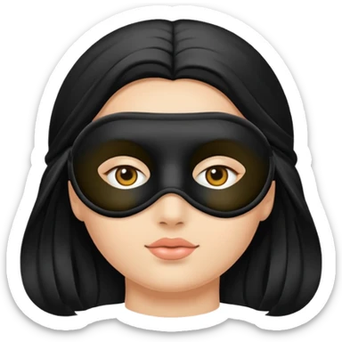 Sleep mask sticker