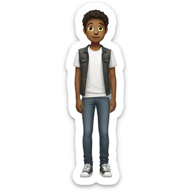 Full length teenager sticker