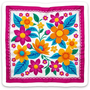 patterned bandana headscarf  sticker