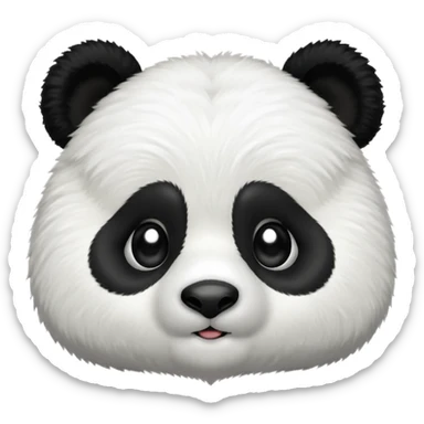 Panda butt sticker