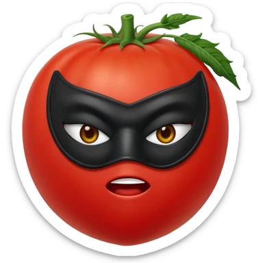 Tomatoe disguised as a thief  sticker