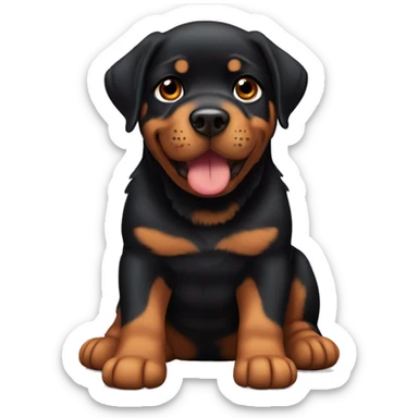 Rottweiler mixed a little bit with lab sticker